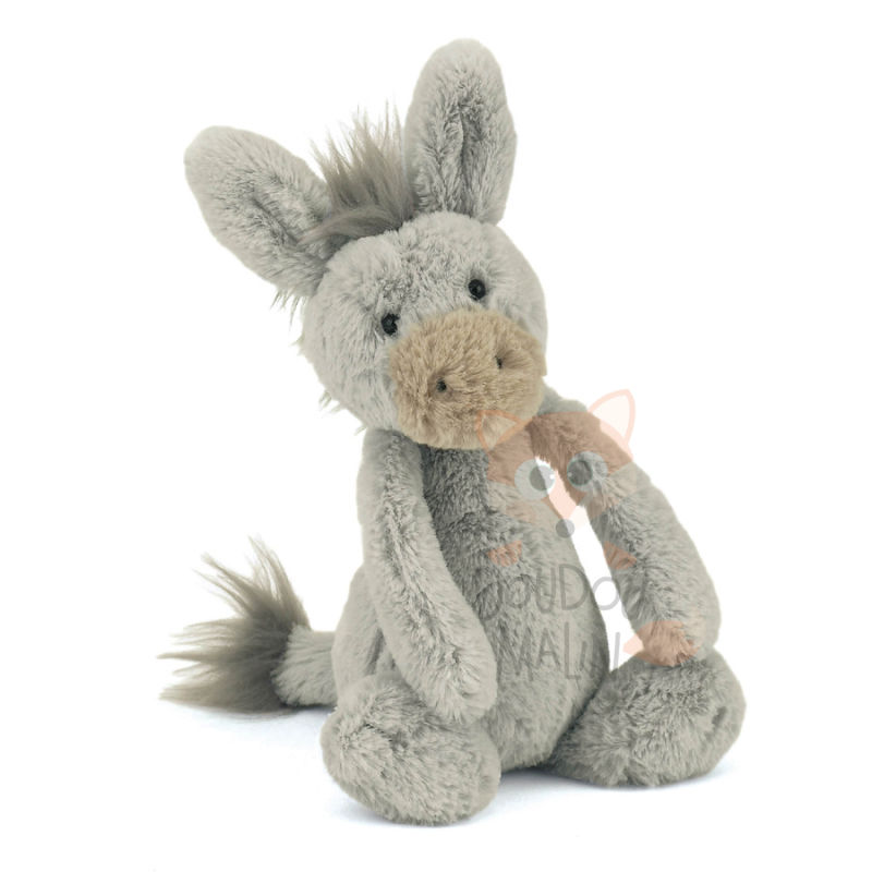  bashful soft toy donkey grey 30 cm 